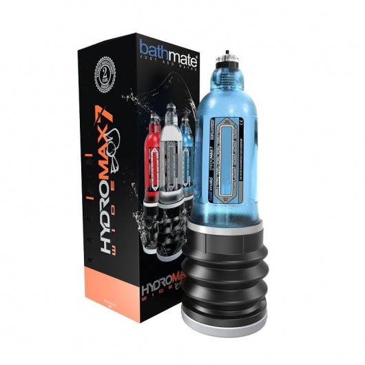Синяя гидропомпа HydroMAX7 Wide Boy - Bathmate - в Ангарске купить с доставкой