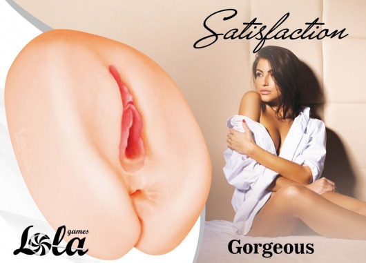 Мастурбатор с 2 тоннелями Satisfaction Gorgeous - Lola Games - в Ангарске купить с доставкой