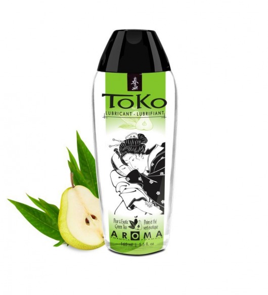 Интимный гель TOKO Pear   Exotic Green Tea с ароматом груши и зеленого чая - 165 мл. - Shunga - купить с доставкой в Ангарске