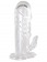 Прозрачная гелевая насадка с клиторальным отростком - 13 см. - Toyfa Basic - в Ангарске купить с доставкой