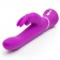 Лиловый вибратор-кролик Curve Rechargeable Rabbit Vibrator - 25,4 см. - Happy Rabbit купить в Ангарске с доставкой в Orgasmix.ru Лиловый вибратор-кролик Curve Rechargeable Rabbit Vibrator - 25,4 см. - Happy Rabbit