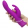 Лиловый вибратор-кролик Curve Rechargeable Rabbit Vibrator - 25,4 см. - Happy Rabbit купить в Ангарске с доставкой в Orgasmix.ru Лиловый вибратор-кролик Curve Rechargeable Rabbit Vibrator - 25,4 см. - Happy Rabbit