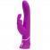 Лиловый вибратор-кролик Curve Rechargeable Rabbit Vibrator - 25,4 см. - Happy Rabbit купить в Ангарске с доставкой в Orgasmix.ru Лиловый вибратор-кролик Curve Rechargeable Rabbit Vibrator - 25,4 см. - Happy Rabbit