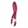 Малиновый вибромассажер для стимуляции G-точки Heated Thrill - 20,6 см. - Satisfyer купить в Ангарске с доставкой в Orgasmix.ru Малиновый вибромассажер для стимуляции G-точки Heated Thrill - 20,6 см. - Satisfyer