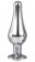 Серебристая анальная пробка с кристаллом Silver Pleasure Plug S - 9 см. - Dream Toys в Ангарске Серебристая анальная пробка с кристаллом Silver Pleasure Plug S - 9 см. - Dream Toys