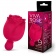 Малиновый вибростимулятор в форме бутона со стебельком - Bior toys в Ангарске Малиновый вибростимулятор в форме бутона со стебельком - Bior toys