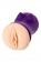 Двухсторонний мастурбатор JOS YARA в фиолетовой колбе - JOS - в Ангарске купить с доставкой